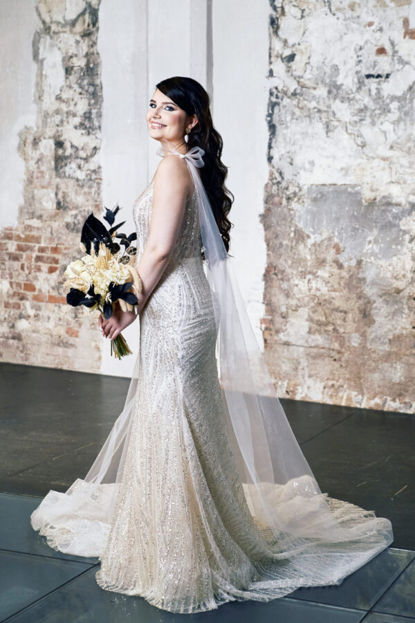 merenneito hääpuku. Hääkupuliike Turku. Kristi Bridal.